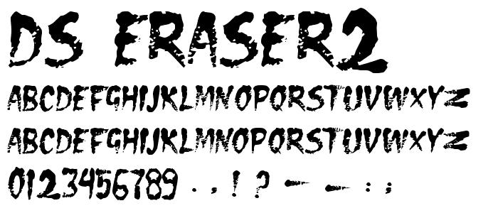 DS Eraser2 font